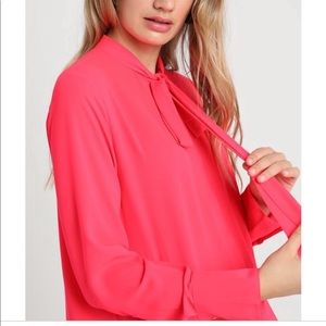 Banana Republic Tops - NWT banana republic hot pink silk blouse Banana Republic Tops - NWT banana republic hot pink silk blouse